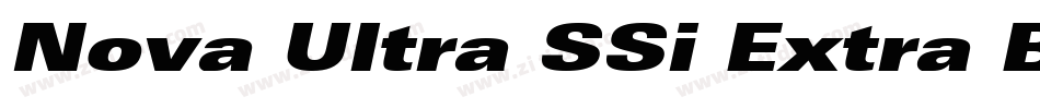 Nova Ultra SSi Extra Black字体转换
